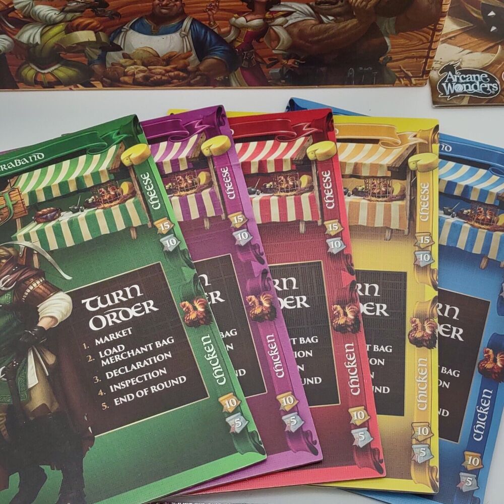 Sheriff of Nottingham Board Game 2014 Edition Arcane Wonders - 100% Complete - Picture 5 of 6